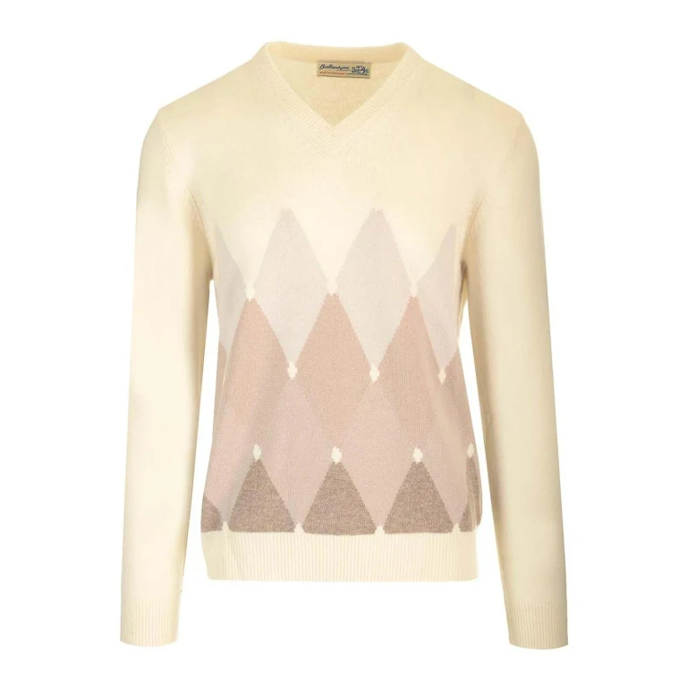 Ballantyne Pull Col Rond - Blanc