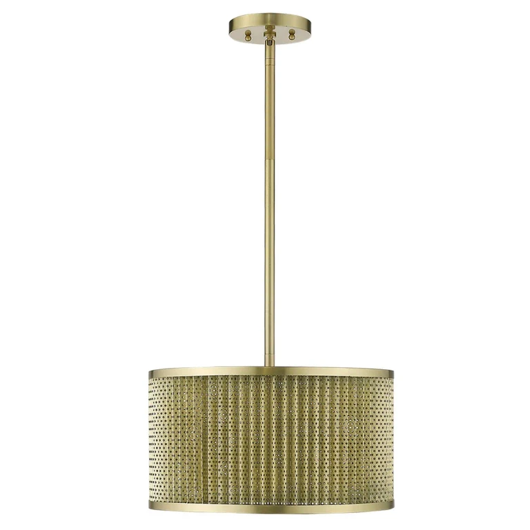 Gold Four Light Pendant from the Basetti Collection