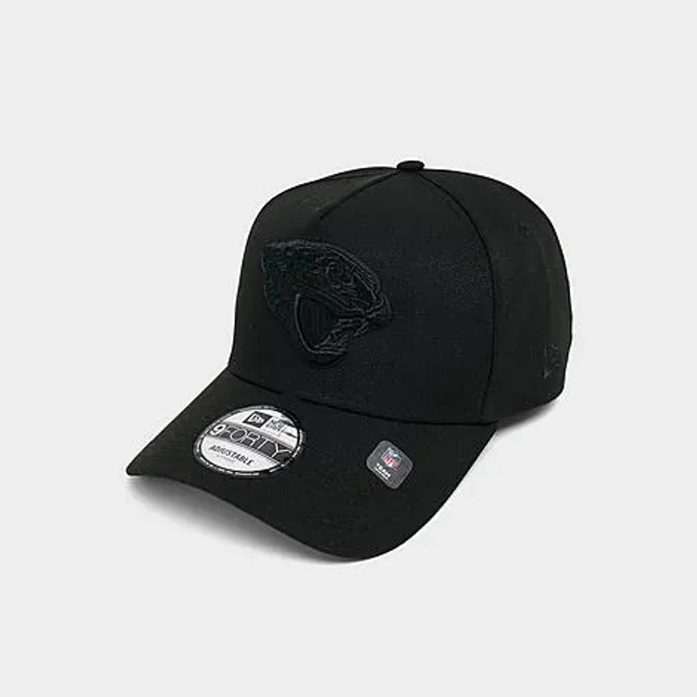 New Era Jacksonville Jaguars NFL 9FORTY A-Frame Snapback Hat in Black