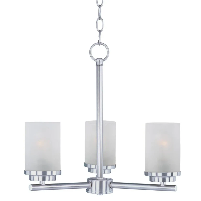 Corona 3-Light Chandelier in Satin Nickel