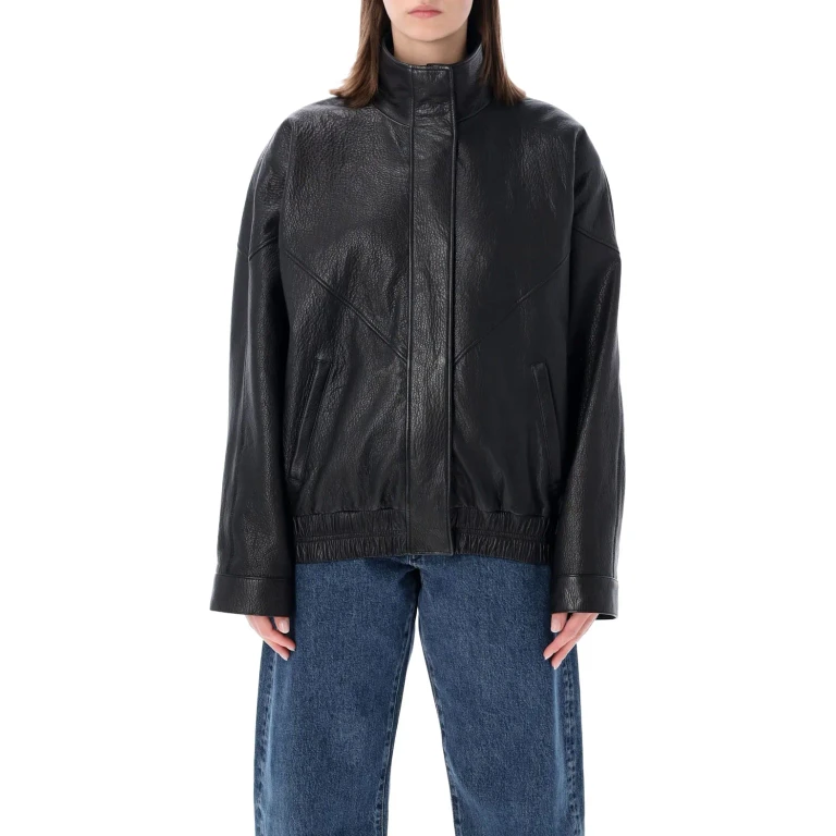 Acne Studios Leather Logo Jacket