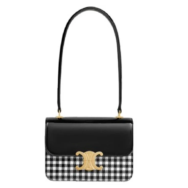 Celine Garance Bag Is Crafted In Vichy-Printed Patent