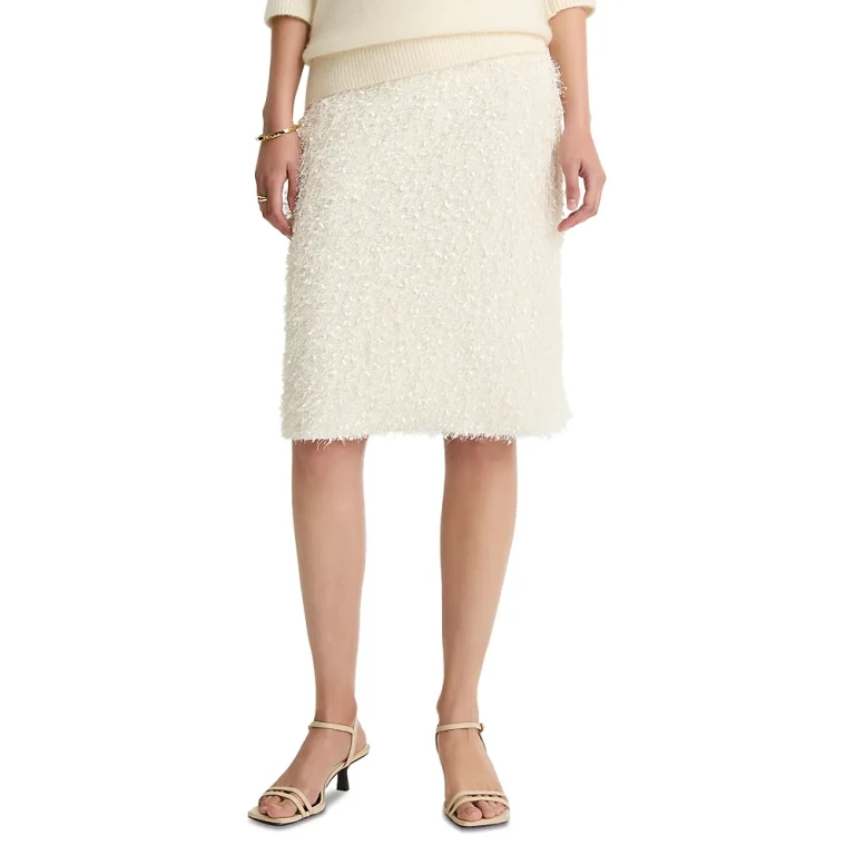 Vince Feathery Fringe Skirt