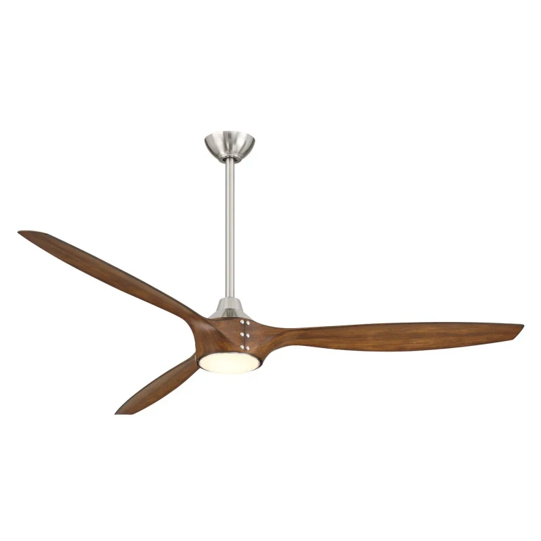 Brushed Nickel W Distressed K 65" Ceiling Fan from the Pierce Collection