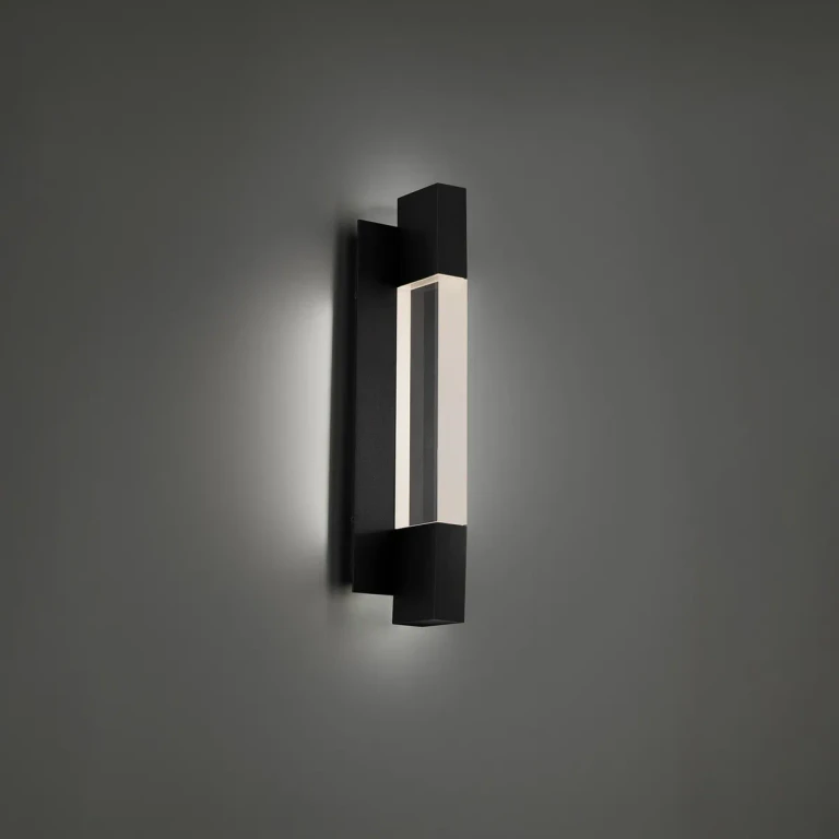 Black LED Outdoor Wall Sconce from the Heliograph Collection