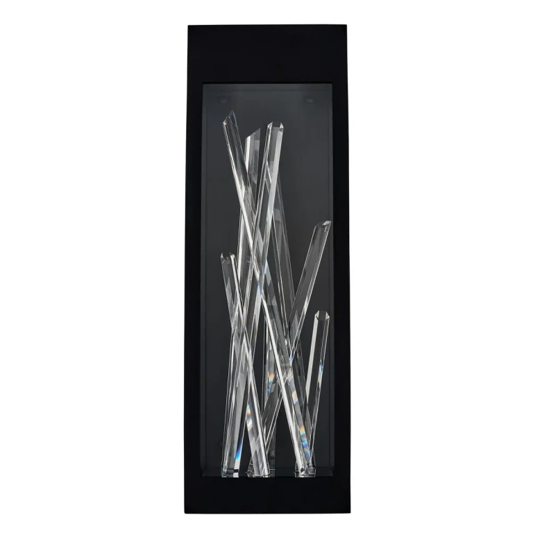 Matte Balck LED Outdoor Wall Sconce from the Arpione Esterno Collection