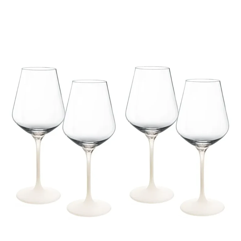 Villeroy & Boch Manufacture Rock Blanc Red Wine Glass, Set of 4