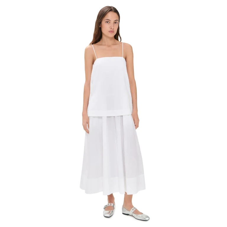House of Dagmar Cotton Strap Dress White 34