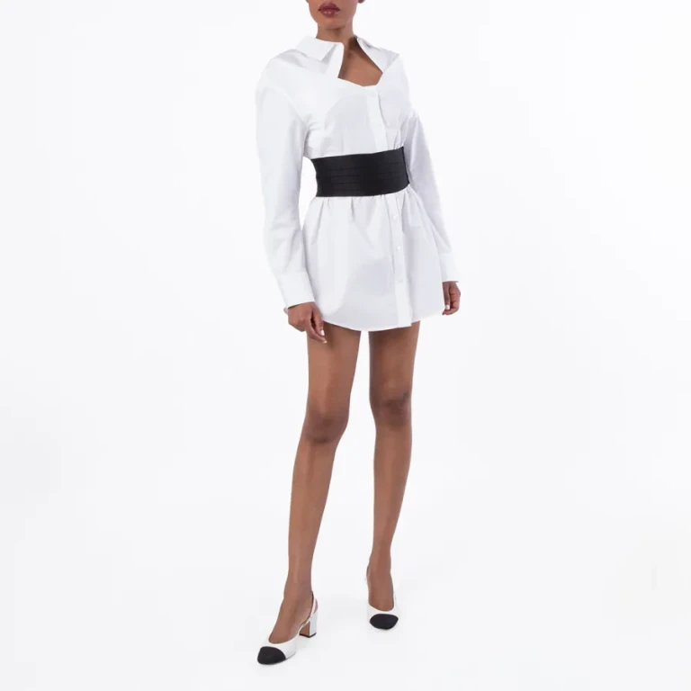 Alexander Wang Mini Cotton Shirt Dress, Size 4