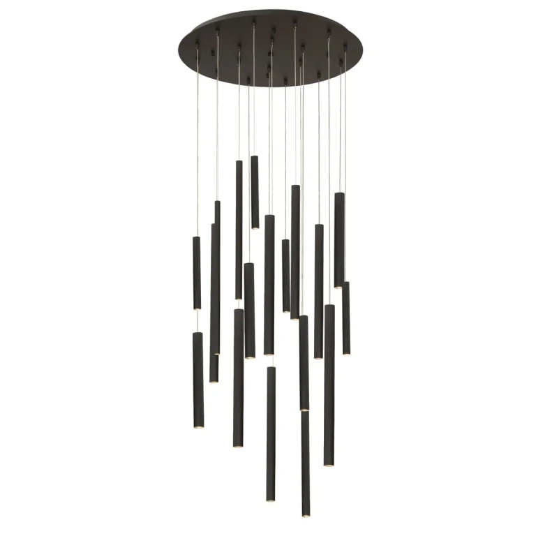 Black LED Chandelier from the Santana Collection