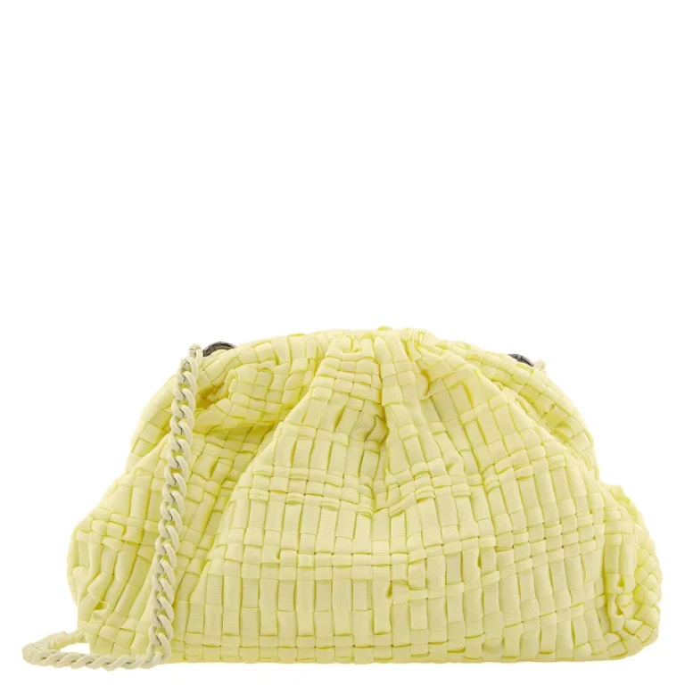 Maria La Rosa Ribbon Paglia Game Clutch