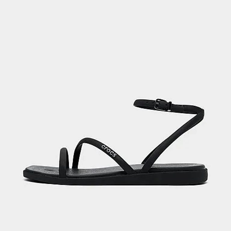 Crocs Women's Miami Ankle Strap Sandals in Black Size: 5.0