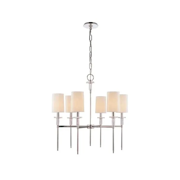 Amherst 6-Light Chandelier in Polished Nickel