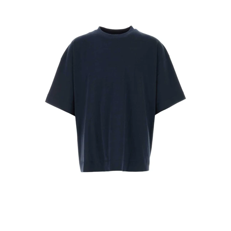 Dries Van Noten Midnight Blue Cotton Heno Oversize T-Shirt Navy - Men
