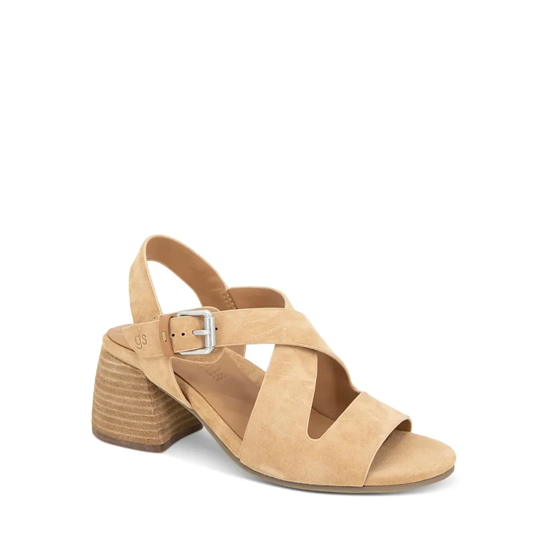 Gentle Souls by Kenneth Cole Women's Mela Tan Suede Sandals