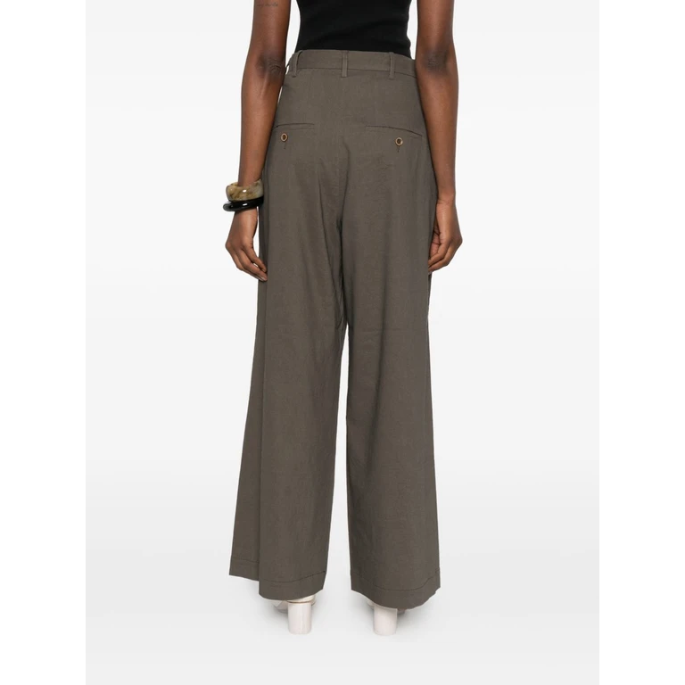 Uma Wang Trousers Grey Viscose - Women
