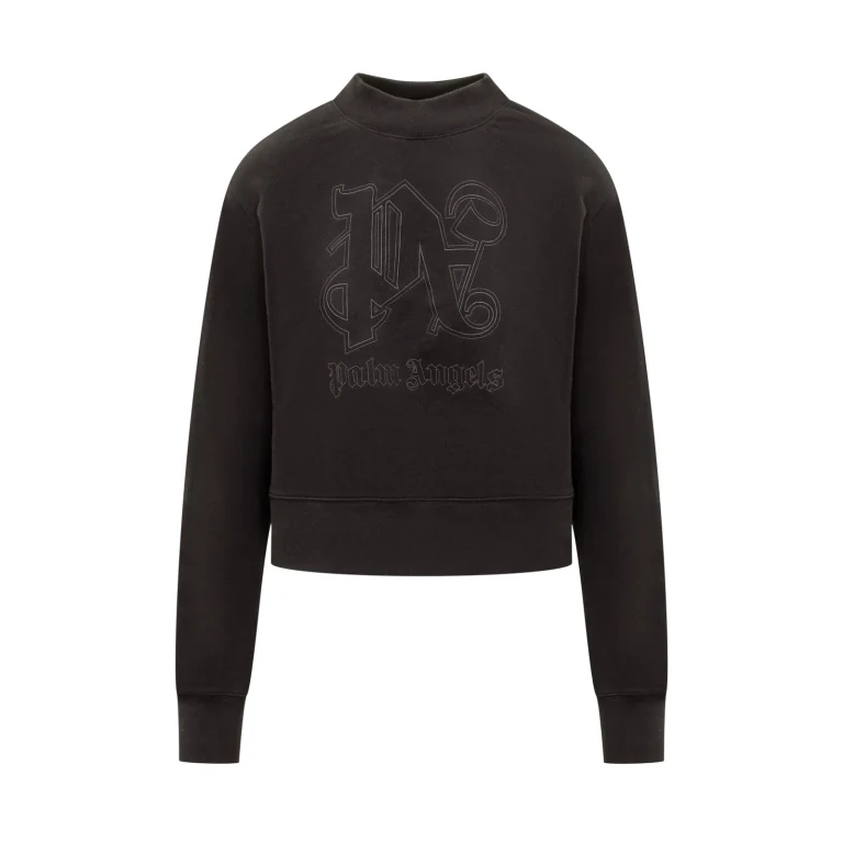 Palm Angels Zwart Katoenen Sweatshirt