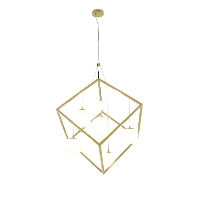 Brushed Brass LED Pendant from the Fusion Collection