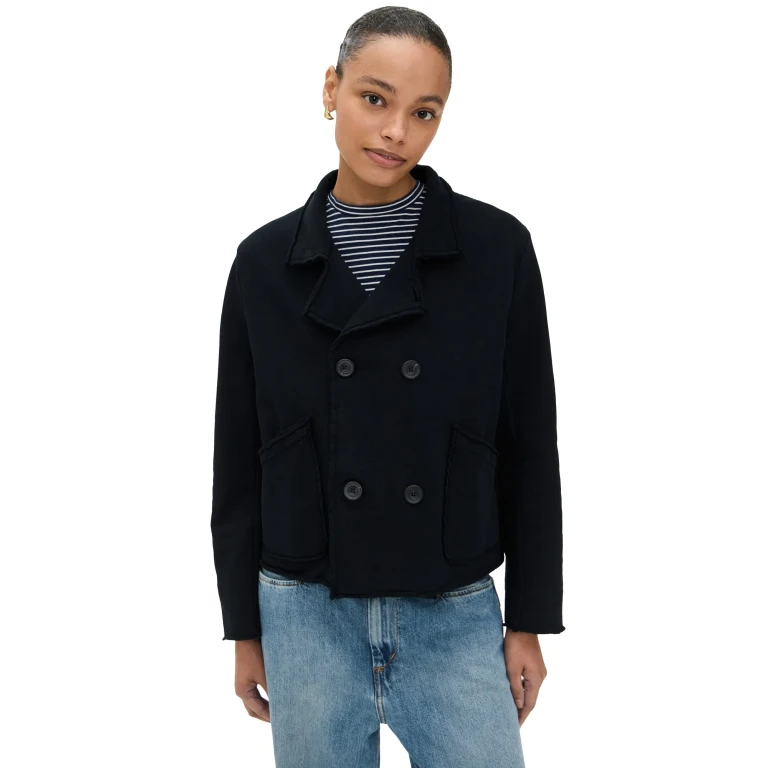 Frank & Eileen Mini Belfast Crop Peacoat British Royal Navy XS