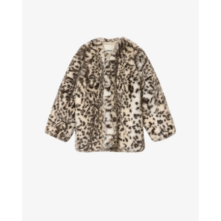 Manteau Aglae - Femme - Écru Et Noir - Taille 34 - Isabel Marant