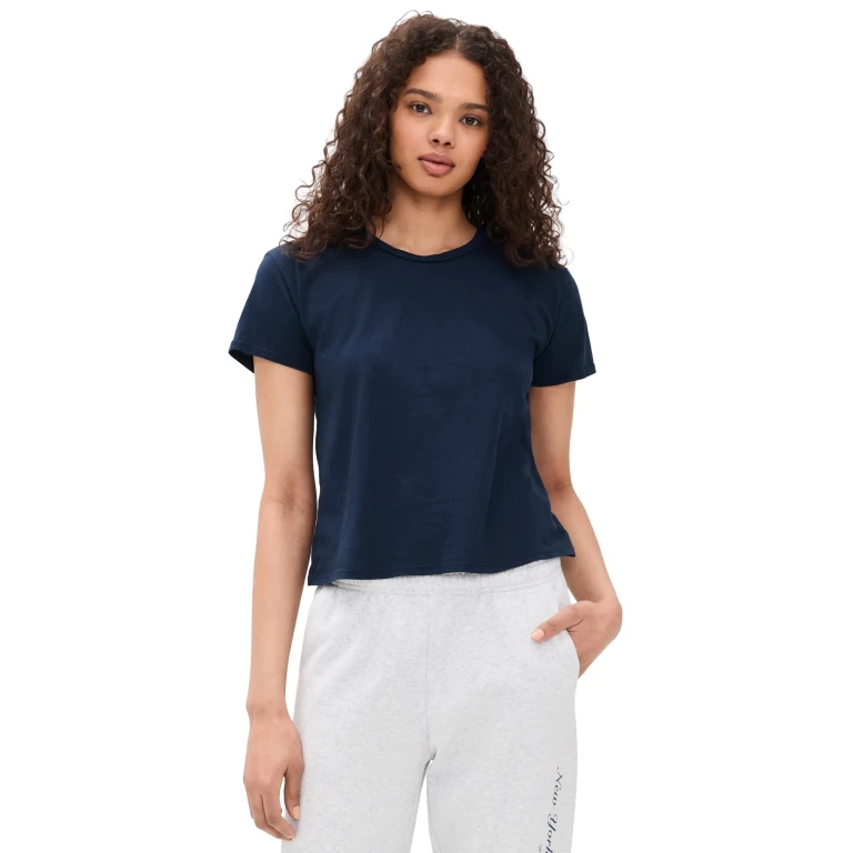 perfectwhitetee Harley Tee Navy L