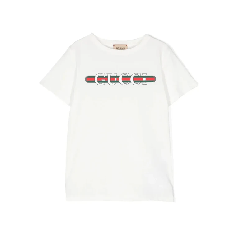 T-shirt Gucci in cotone con logo stampato