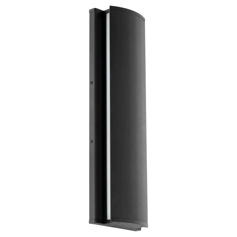 Textured Black LED Outdoor Wall Lantern from the Artemis Collection