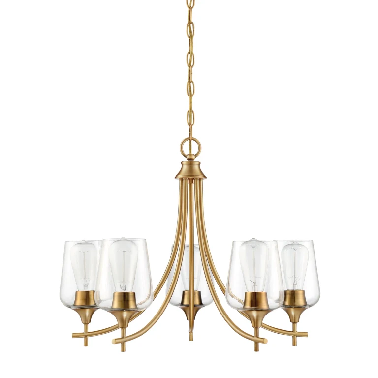 Savoy House Octave 23" 5-Light Chandelier in Warm Brass - 1-4032-5-322