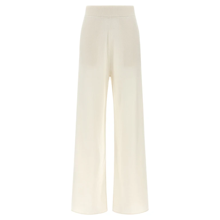 Max Mara White Cashmere Casual Pants - Women