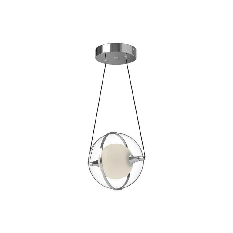 Chrome LED Pendant from the Aries Collection