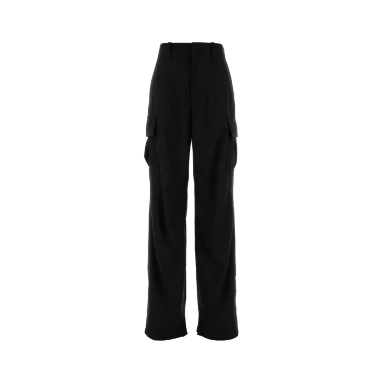 Bottega Veneta Black Wool Cargo Pant