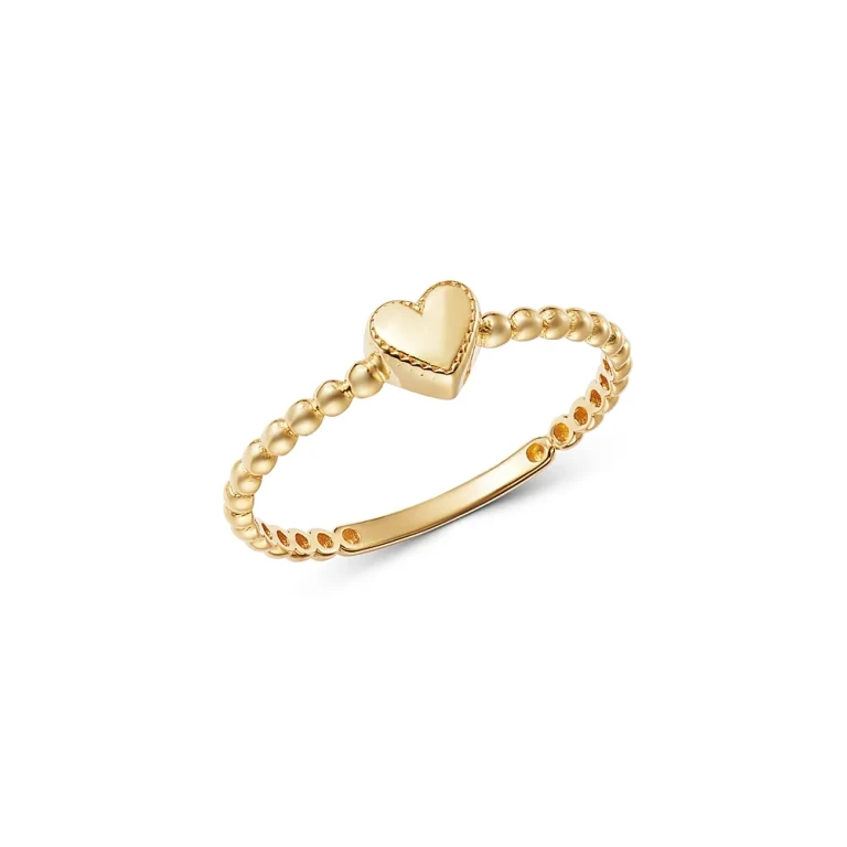 14K Yellow Gold Heart Ring - Exclusive