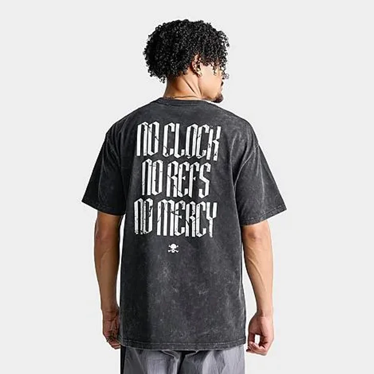 Nike Men's Sportswear Air Max No Mercy Washed T-Shirt in Black/White Size: Small