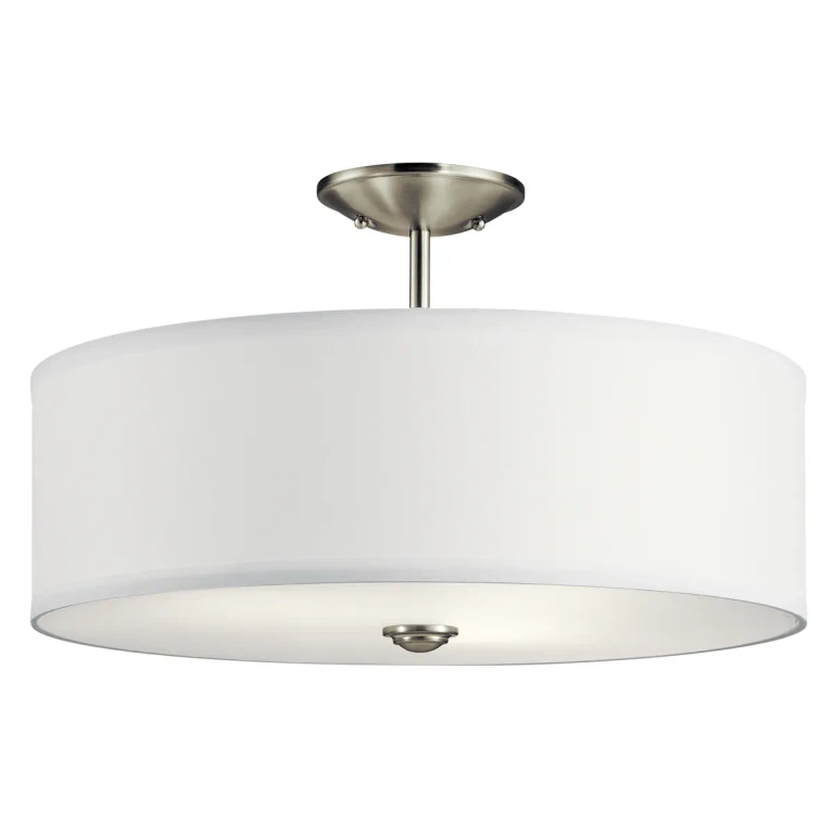 Shailene Semi Flush 3-Light in Brushed Nickel