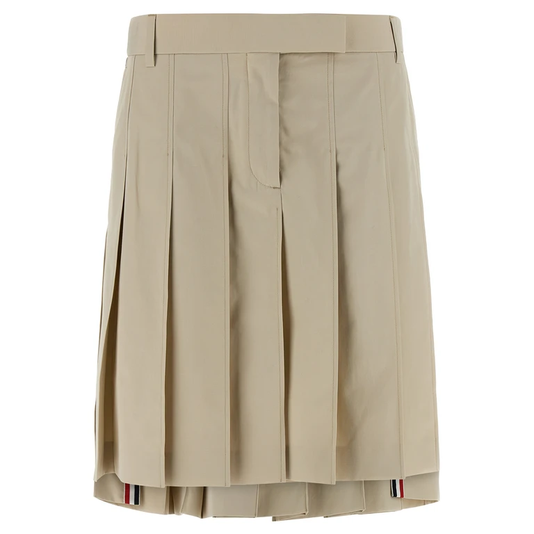 Thom Browne Beige Cotton Long Skirt - Women
