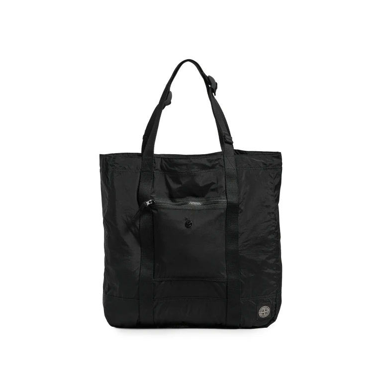 Sac cabas en nylon Stone Island Noir