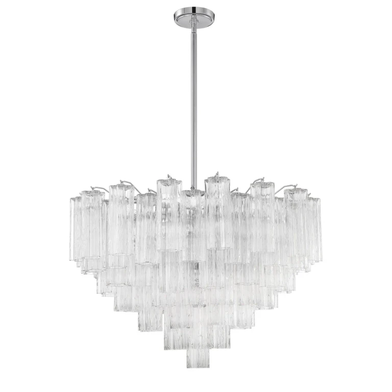 Polished Chrome 16 Light Chandelier from the Addis Collection