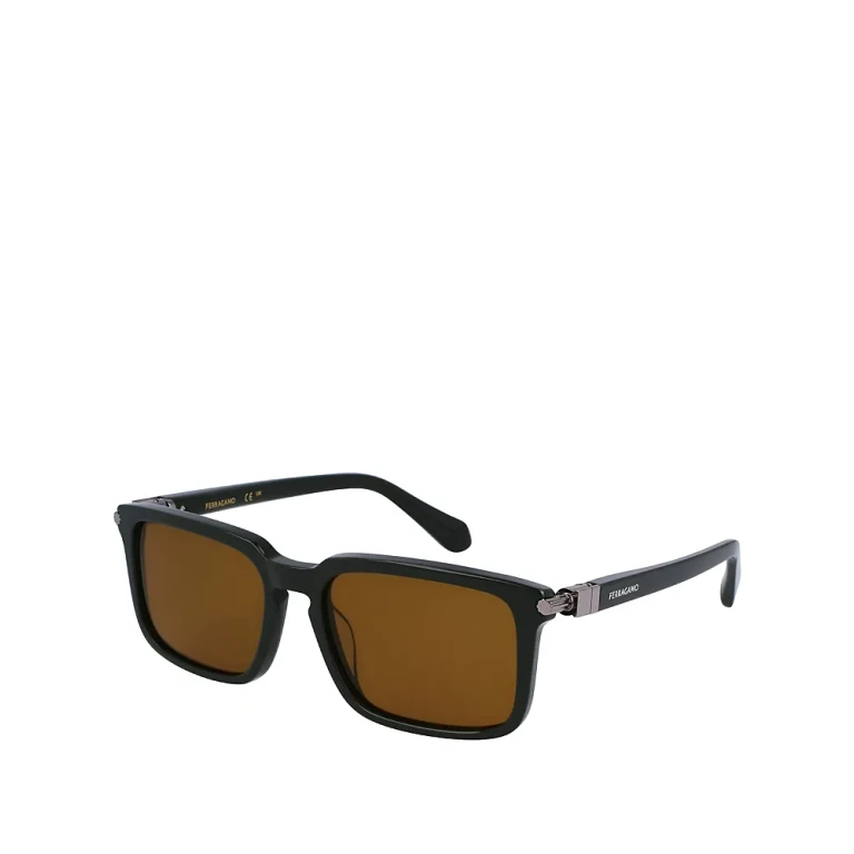 Ferragamo Prisma Rectangular Sunglasses, 56mm
