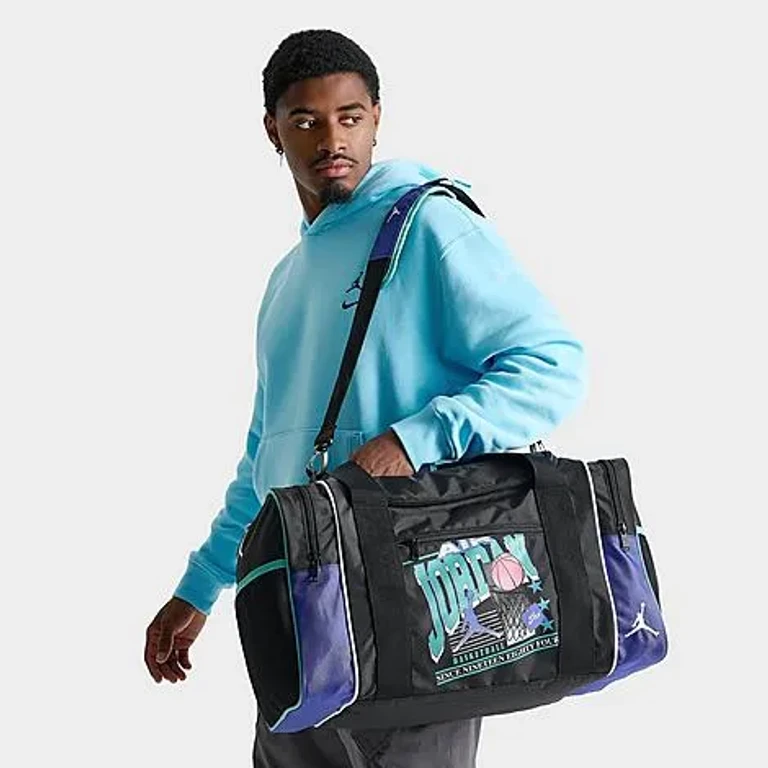 Jordan 84 Vintage Duffel Bag in Black/Purple