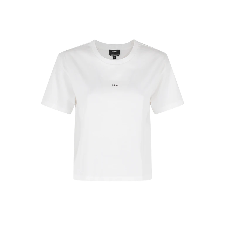 A. P.C. Tshirt Boxy White Cotone T-shirt - Women