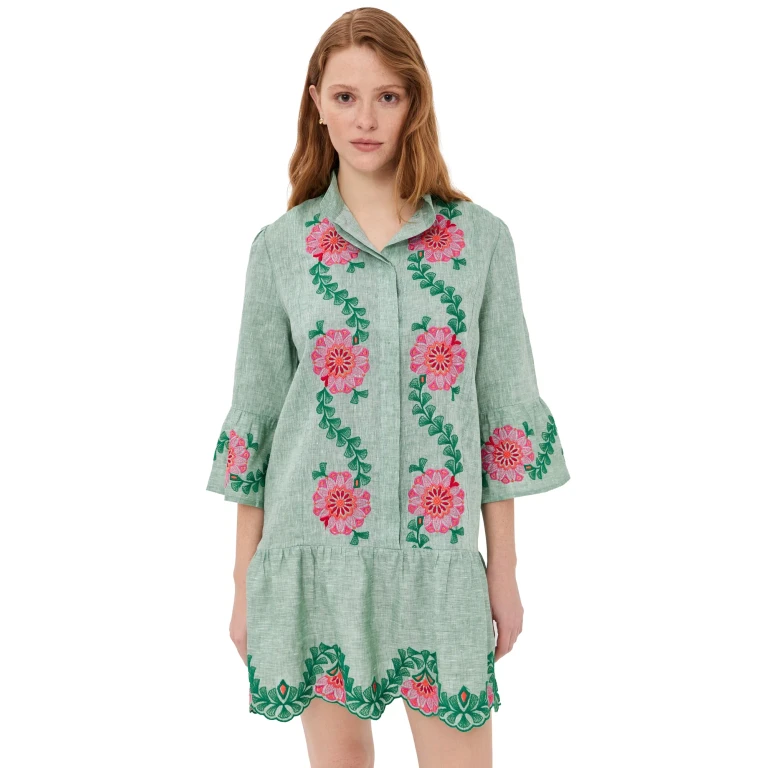 Temptation Positano Cumino Dress Fuchsia/Oliva XL