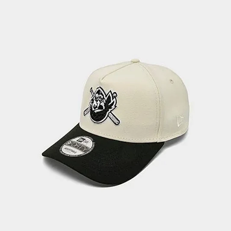 New Era Pittsburgh Pirates MLB Upside Down 9FORTY A-Frame Snapback Hat in Chrome/Black