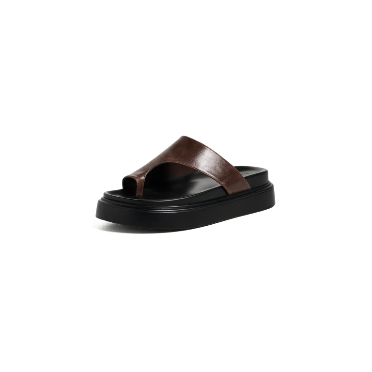 Tony Bianco Jazzy Toe Loop Sandals Choc Vintage 37