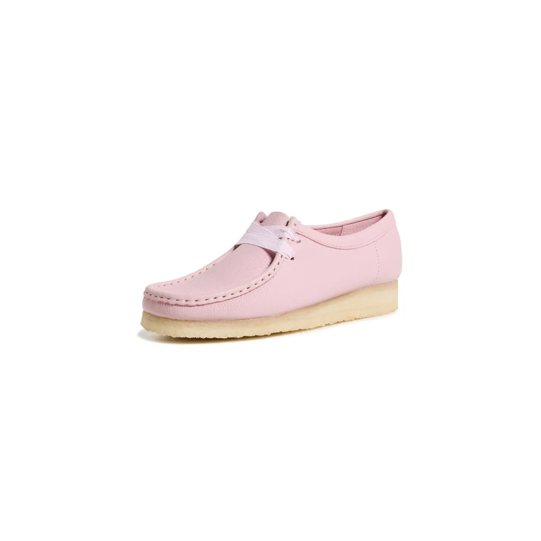 Clarks Wallabee Shoes Baby Pink Leather 7.5