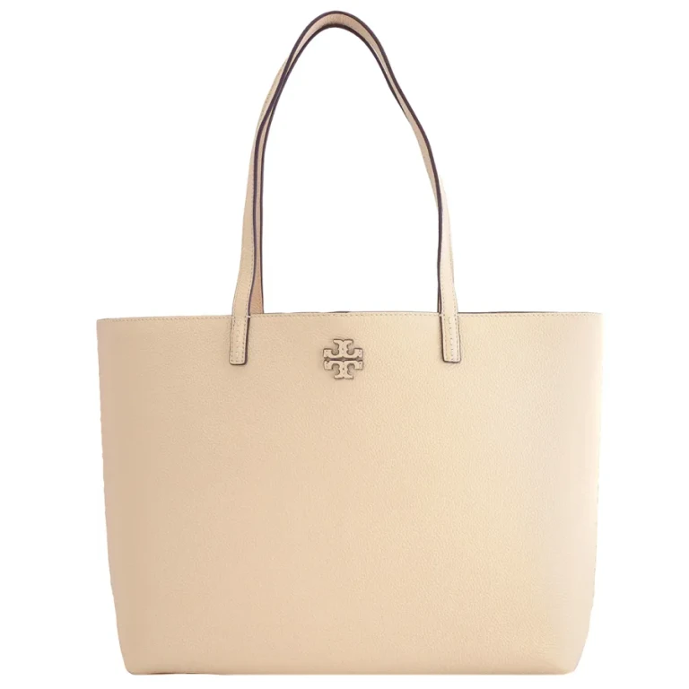 Tory Burch Brie McGraw Pebbled Leather Tote Bag