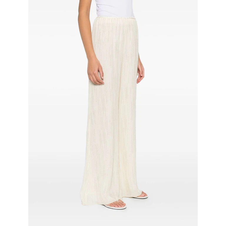 Forte Forte Forte Trousers White Viscose Polyamide - Women