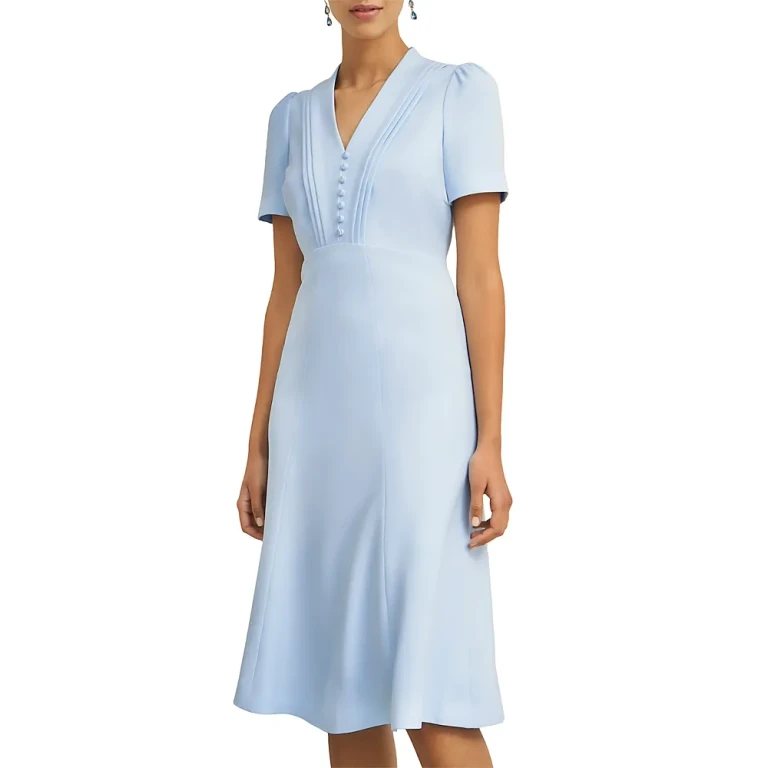 Hobbs London Willa Puff Sleeve Dress