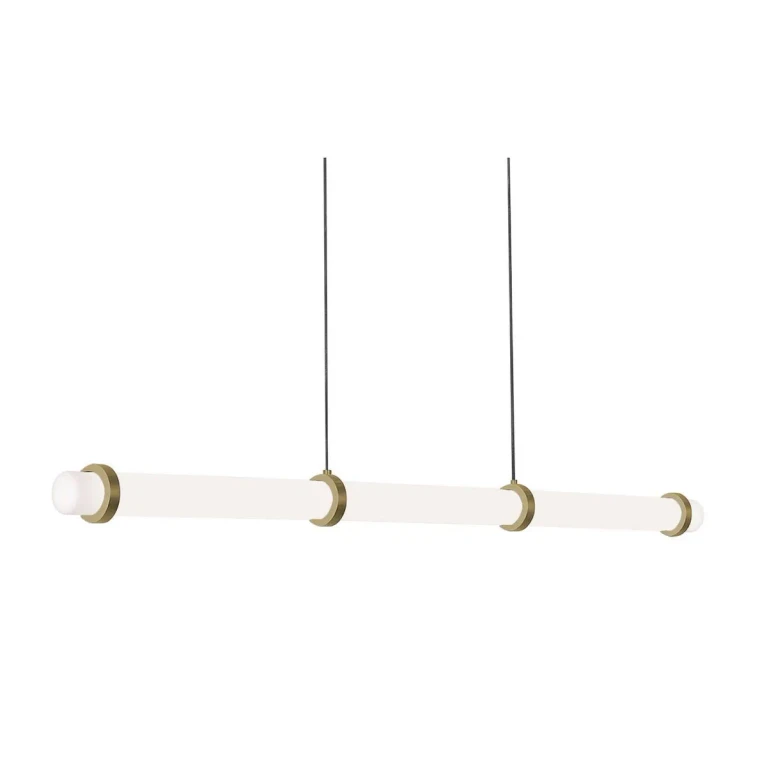 Light Antique Brass LED Pendant from the Miami Collection
