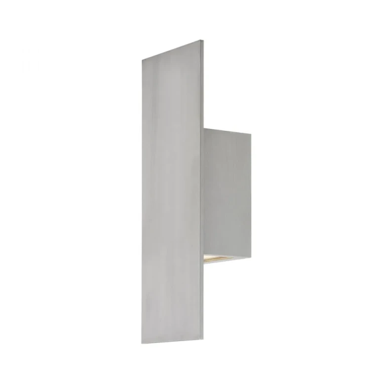 WAC Lighting Icon 2-Light LED Outdoor Wall Light in Brushed Aluminum - WS-W54614-AL