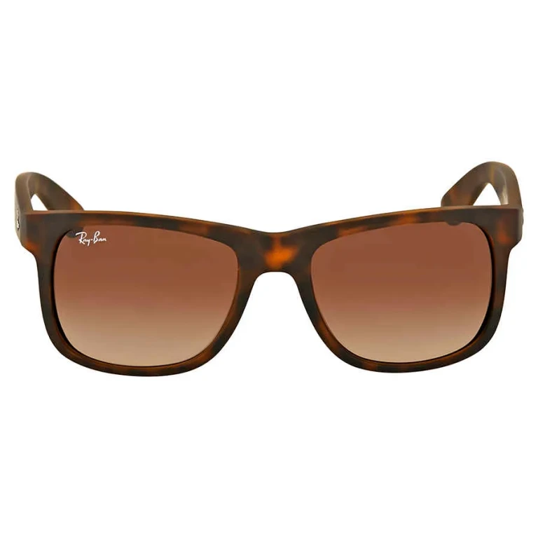 Ray Ban Justin Classic Brown Gradient Square Mens Sunglasses RB4165 710/13 51